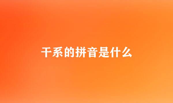 干系的拼音是什么