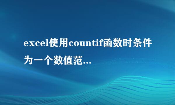 excel使用countif函数时条件为一个数值范围时（大于等于75，小于90）公式怎么写？