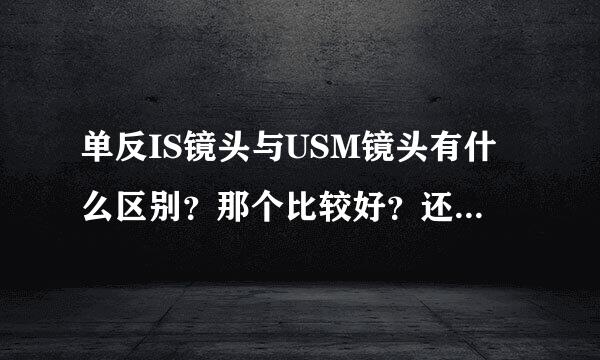 单反IS镜头与USM镜头有什么区别？那个比较好？还有什么镜头啊？