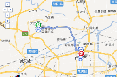 西安机场到市区距离有多远？