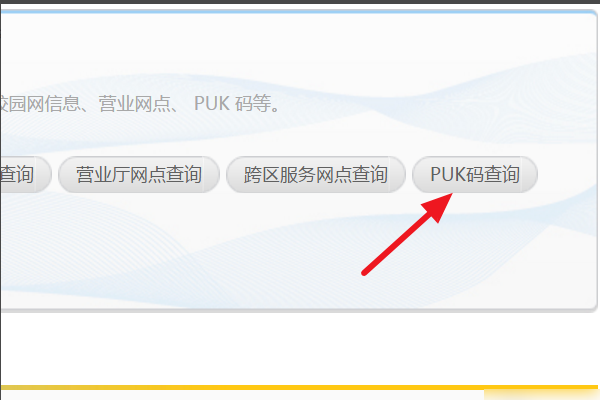 移动怎么查询PUK码？
