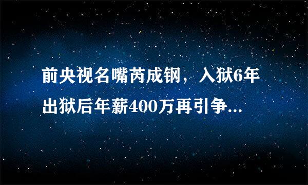 前央视名嘴芮成钢，入狱6年出狱后年薪400万再引争议，他到底凭啥？