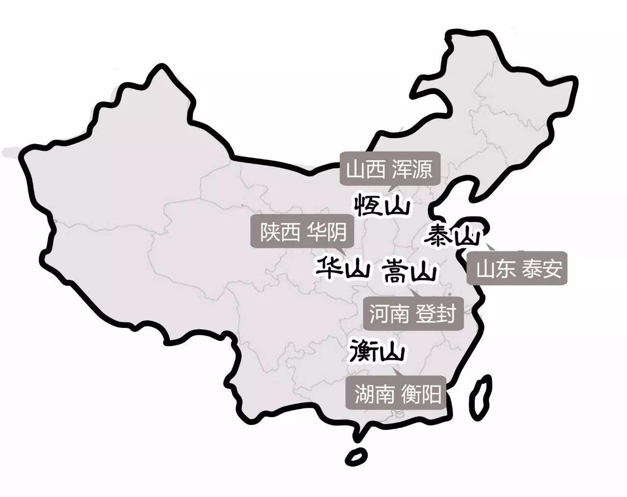 五岳是指哪五座山？并各自有哪些特点？