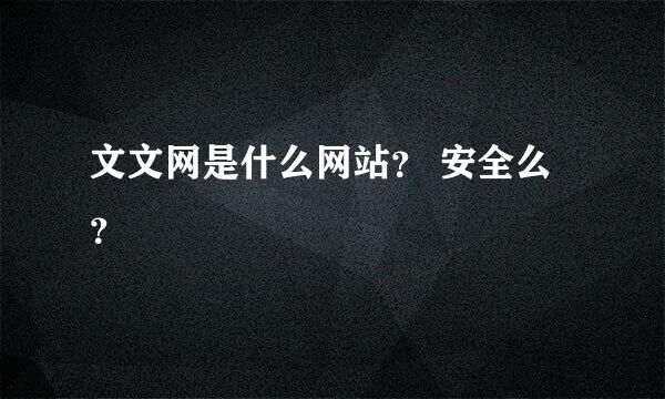 文文网是什么网站？ 安全么？