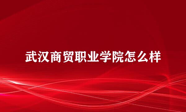 武汉商贸职业学院怎么样