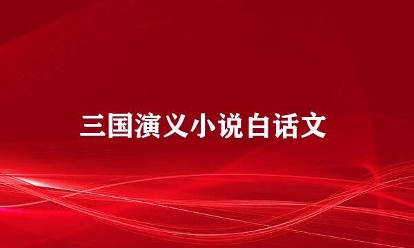 三国演义小说白话文 