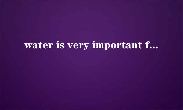 water is very important for us all和to us all的区别