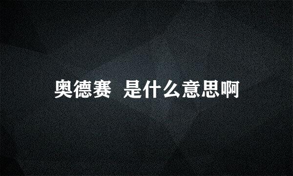 奥德赛  是什么意思啊