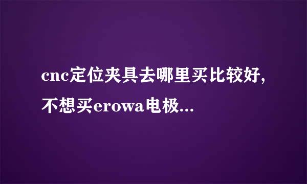 cnc定位夹具去哪里买比较好,不想买erowa电极夹具系统了,价格比较贵