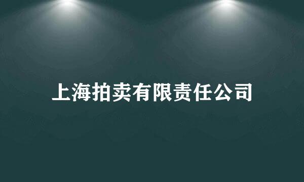 上海拍卖有限责任公司