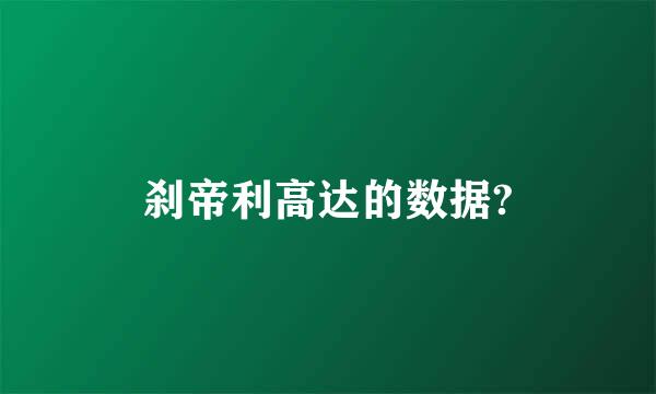 刹帝利高达的数据?