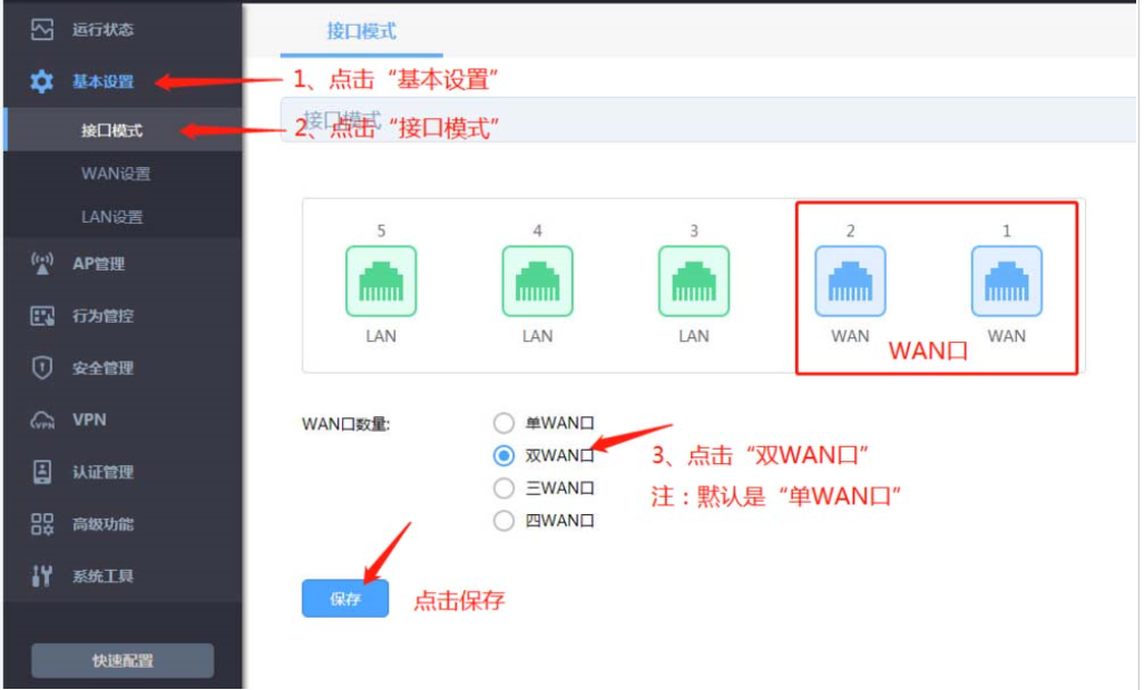 飞鱼星路由器双wan口如何设置使用。两条电信20M光纤。