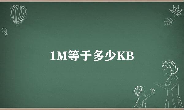 1M等于多少KB