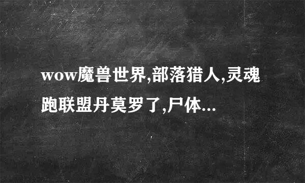 wow魔兽世界,部落猎人,灵魂跑联盟丹莫罗了,尸体在部落呢,咋复活啊?