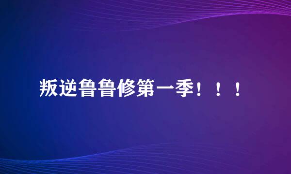 叛逆鲁鲁修第一季！！！