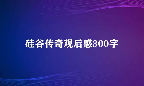 硅谷传奇观后感300字