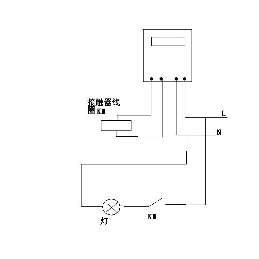 问交流接触器,时控开关控制路灯接线图具体图片的