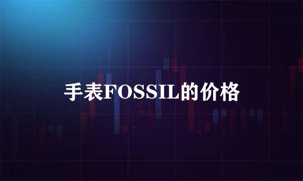 手表FOSSIL的价格