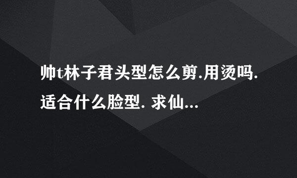 帅t林子君头型怎么剪.用烫吗.适合什么脸型. 求仙人一起回答这三个问题.给分以下是图