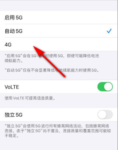 iphone12怎么把5g关掉