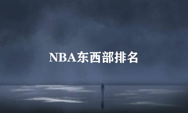 NBA东西部排名