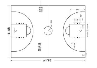 篮球场标准尺寸图大家有么？