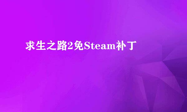 求生之路2免Steam补丁