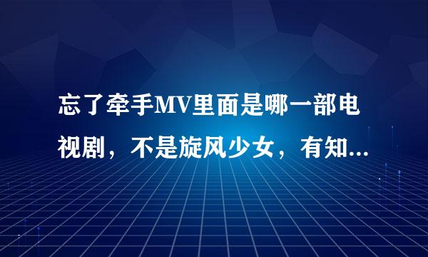 忘了牵手MV里面是哪一部电视剧，不是旋风少女，有知道的热心友友可不可以提供一下线索，谢谢啦