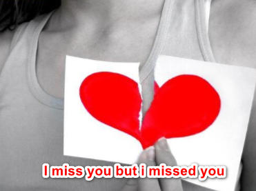 i miss you but i missed you 应该怎么翻译！