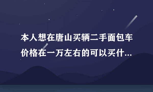 本人想在唐山买辆二手面包车价格在一万左右的可以买什么样的啊