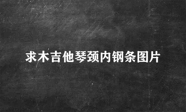 求木吉他琴颈内钢条图片