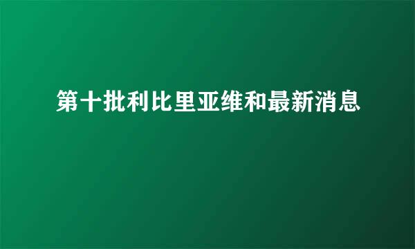 第十批利比里亚维和最新消息