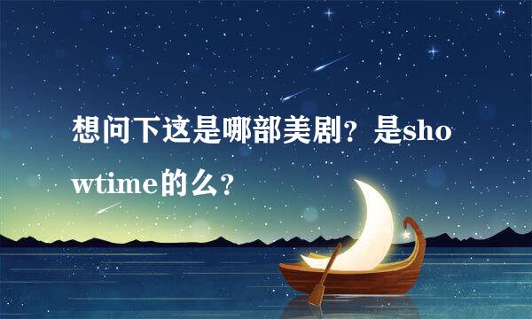 想问下这是哪部美剧？是showtime的么？