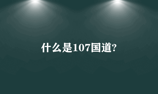 什么是107国道?