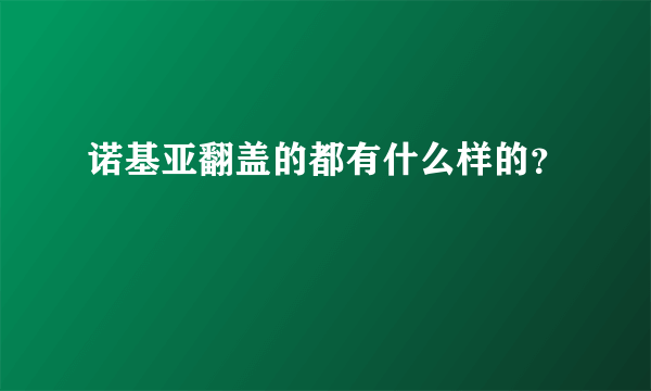 诺基亚翻盖的都有什么样的？