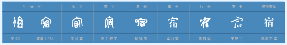 宿是个多音字组词