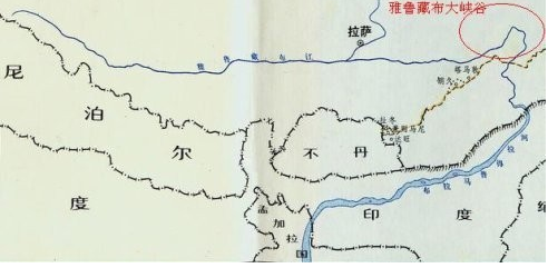 雅鲁藏布江 流经哪几个国家 地图