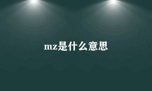 mz是什么意思