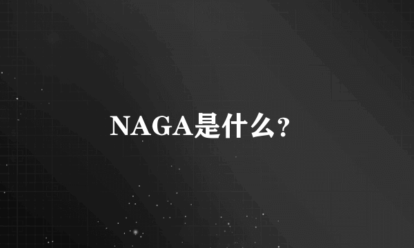 NAGA是什么？