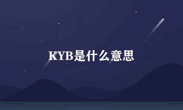 KYB是什么意思