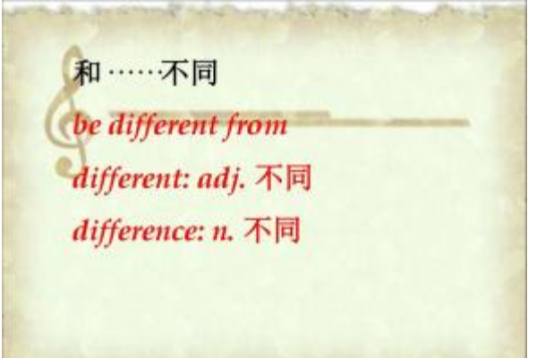 difference和different的区别