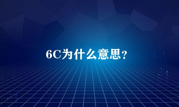 6C为什么意思？