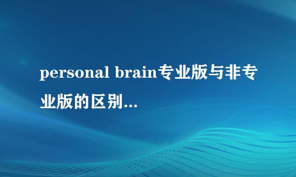 personal brain专业版与非专业版的区别？不会破解。