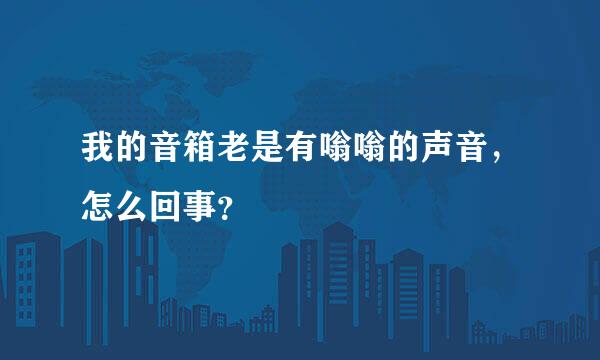 我的音箱老是有嗡嗡的声音，怎么回事？