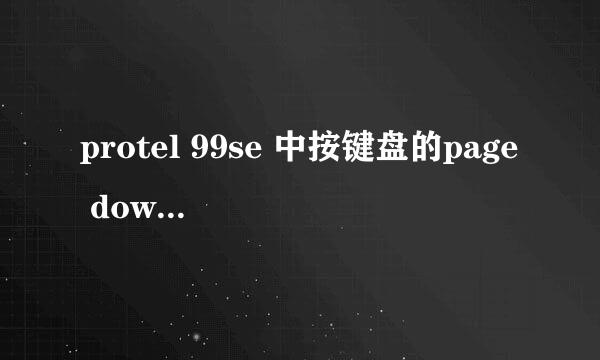 protel 99se 中按键盘的page down 执行功能是什么？