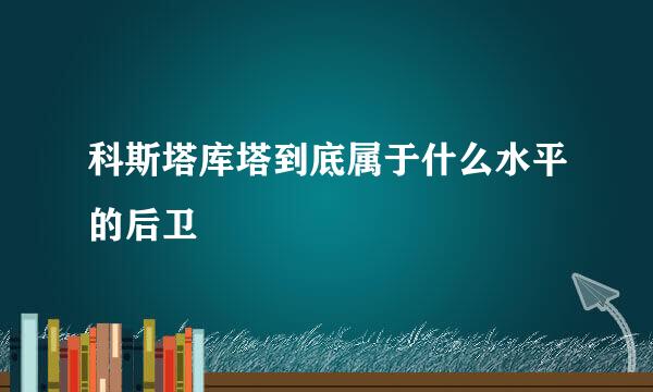 科斯塔库塔到底属于什么水平的后卫