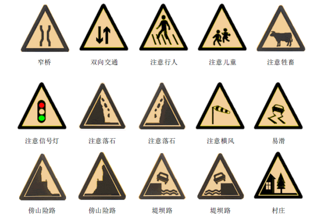 交通指示标志大全