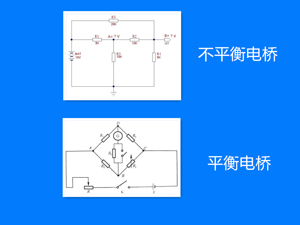 非平衡电桥与平衡电桥有什么异同