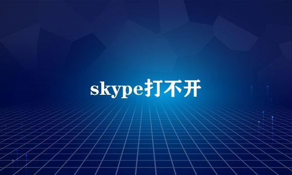 skype打不开