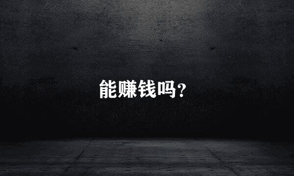 能赚钱吗？